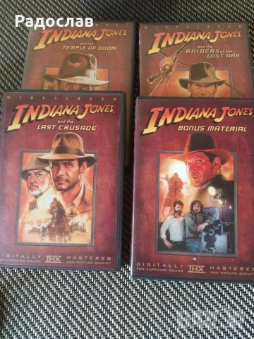 DVD трилогия Индиана Джоунс + бонус, снимка 2 - DVD филми - 56215957