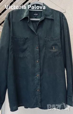 Риза TRUSSARDI JEANS  Италия оригинал, снимка 9 - Ризи - 48023828