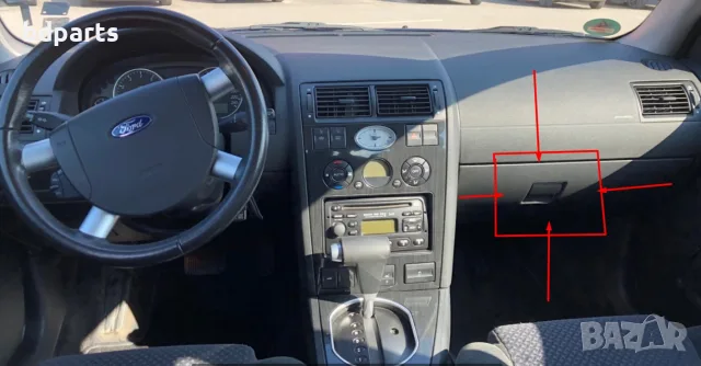 Дръжка за отваряне на жабка, Ford, Mondeo 3 MK3, Черен, снимка 2 - Части - 56142019