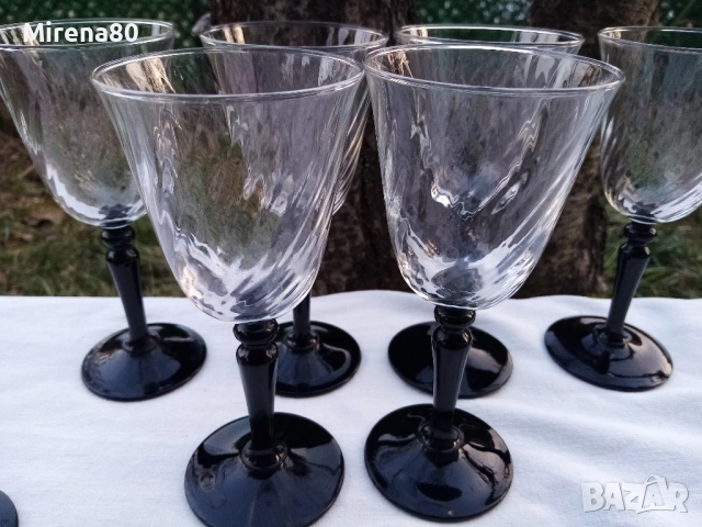 Винтидж сервиз за вино - Франция, снимка 2 - Сервизи - 53697974