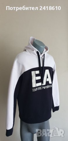 Emporio Armani Hoodie Mens Size L ОРИГИНАЛ! Мъжки Суичер!, снимка 14 - Спортни дрехи, екипи - 41472225