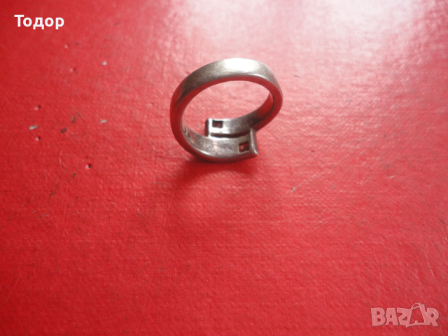 Сребърен пръстен с камъни 6, снимка 7 - Пръстени - 44617864