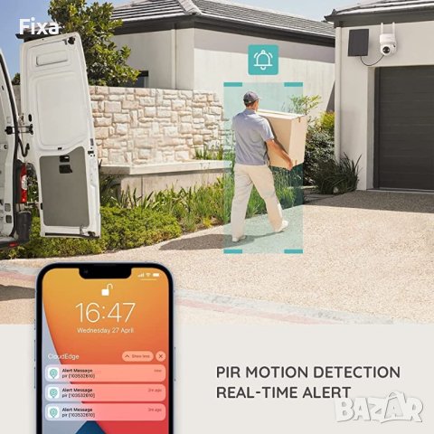 "BOIFUN" Безжична външна камера със Соларен панел (DQ201), снимка 5 - IP камери - 40979250