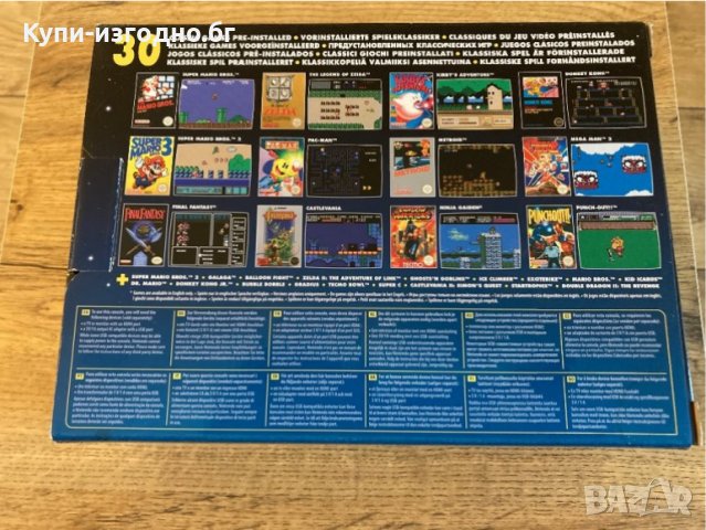 Ретро конзола - Nintendo classic mini 30 вкл игри , НDMI букса , два джойстика, снимка 3 - Nintendo конзоли - 39119904