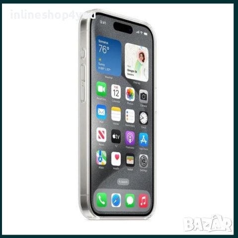 Прозрачен Силиконов MagSafe Кейс за Apple iPhone 15 Pro Plus Max, снимка 5 - Калъфи, кейсове - 42334323