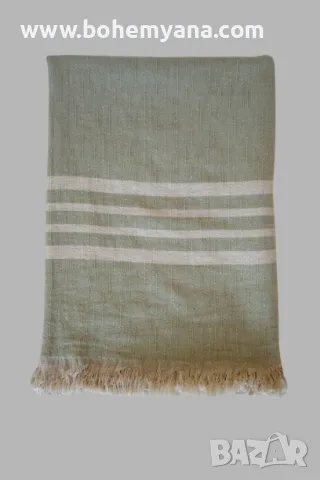 Одеяло лен и памук - салвия