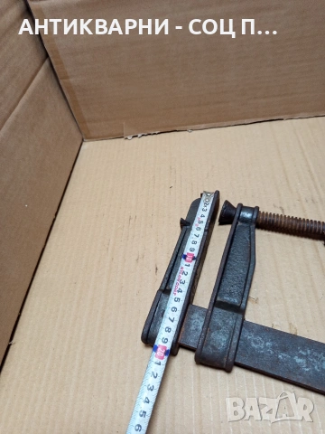 Соц Стара Българска Дърводелска Стяга. Номер 594., снимка 8 - Антикварни и старинни предмети - 53205503