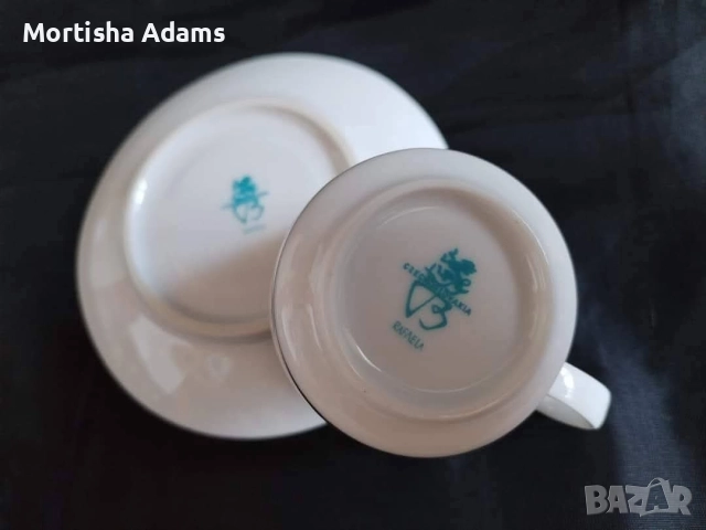 Сервиз за кафе "Рафаела"- Ярослав Йежек, снимка 5 - Сервизи - 52647956