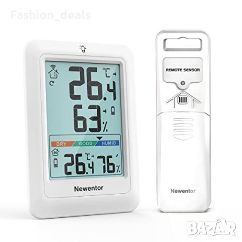 Нов Безжичен вътрешен външен цифров термометър хигрометър влажност