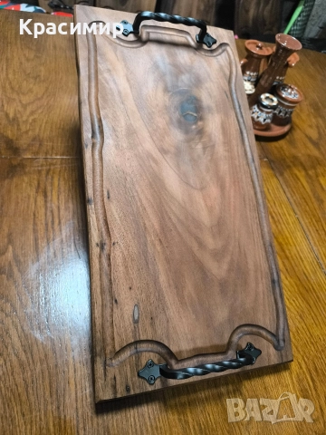 Орехови Дъски и Плата за Мезета, снимка 5 - Аксесоари за кухня - 49214477