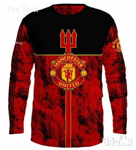 уникална блуза Манчестер Юнайтед, снимка 1 - Блузи - 34539279