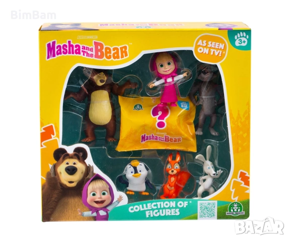Оригинален комплект Маша и Мечока - 7 колекционерски фигурки 