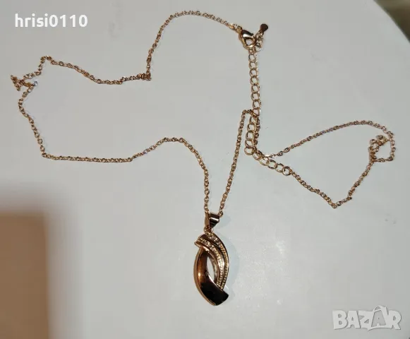 позлатено колие с висулка 585 GR печат за 14 к златно покритие 