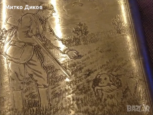 England Sheffield rose  pewter рядка английска флашка павур 8 юза ловен мотив отлична, снимка 10 - Екипировка - 49797961