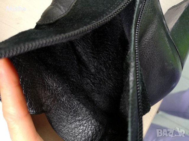 Дамски кожени боти от естествена кожа и велур 36 номер, снимка 3 - Дамски боти - 34239171