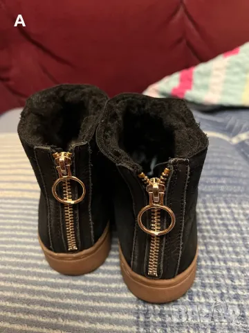 Дамски боти естествен велур, снимка 9 - Дамски боти - 47348546