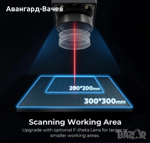 Cloudray GM серия GM-2.5D-100 100W автофокус Mopa фибърен лазерен гравер, снимка 8 - Други машини и части - 53486683