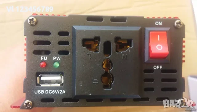 UKC автомобилен инвертор с дисплей 12V-220V 500W KC-500D, снимка 6 - Аксесоари и консумативи - 50835869