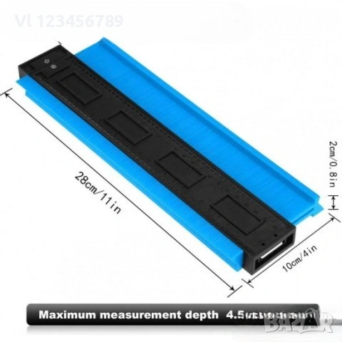 ПРОМО КОМПЛЕКТ Шаблон на майстора - 25см + шаблон за измерване , снимка 4 - Други инструменти - 53753750