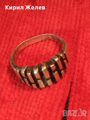 СТАР ОКСИДИРАН СРЕБЪРЕН НЕО-ГОТИЧЕСКИ СТИЛ ПРЪСТЕН МАЙСТОРСКА АРТ РАБОТА 25994