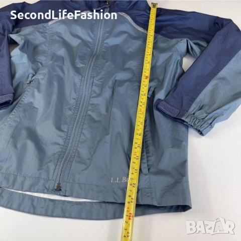 Дамско яке L.L. Bean, синьо размер M с качулка, снимка 5 - Якета - 53837870