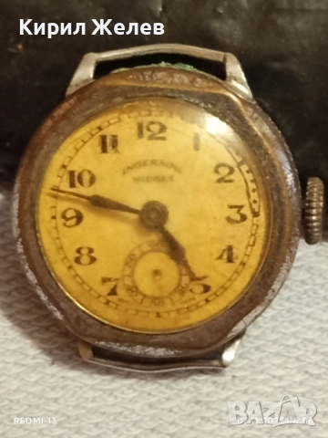 Стар механичен часовник дамски Ingersoll midget за КОЛЕКЦИЯ 51554, снимка 4 - Антикварни и старинни предмети - 52334443