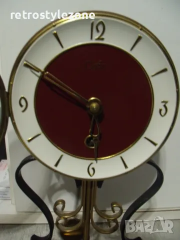 № 7818 стар настолен часовник  - Orfac, снимка 6 - Антикварни и старинни предмети - 48562990