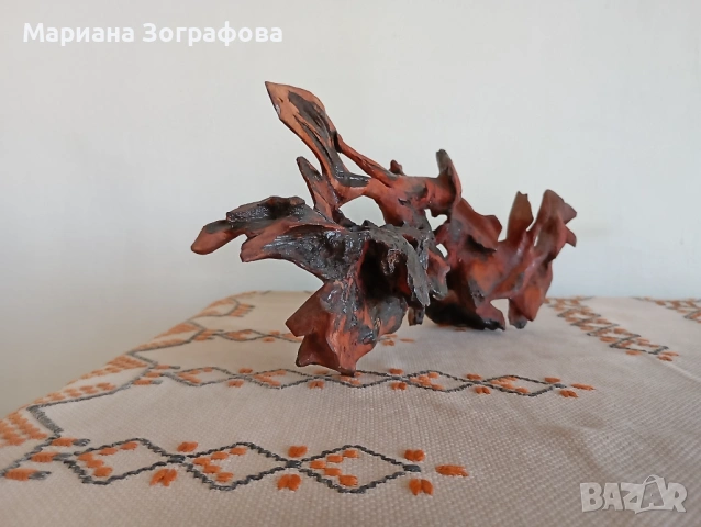 Абстрактна дървена скулптура – уникат (1987 г.), снимка 6 - Колекции - 47714692