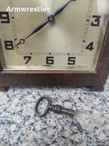 Стар Немски Каминен Часовник Хамбург Американ, снимка 3 - Антикварни и старинни предмети - 40951750