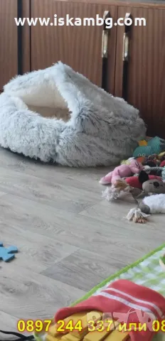 Пухено легло с качулка за котки и кучета - КОД 4332, снимка 11 - Други стоки за животни - 49908444