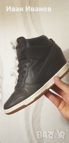 високи кецове Nike Dunk Sky Hi  Brown High Top  номер 41, снимка 5 - Маратонки - 39860982