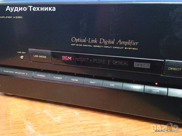 Стерео усилвател PIONEER A-Z360. Оптичен вход и няколко режима включително съраунд ефект , снимка 7 - Ресийвъри, усилватели, смесителни пултове - 52393986