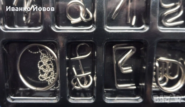 24 броя 3D метални пъзели – Образователни интелектуални играчки, повишаване IQ и EQ, подаръчна кутия, снимка 8 - Пъзели - 53519172