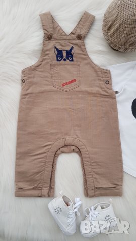 Ватиран гащеризон блузка буйки и каскет за бебе 6 месеца, снимка 2 - Комплекти за бебе - 39061721