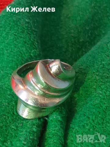 ЕЛЕГАНТЕН СРЕБЪРЕН АР НУВО СТИЛ ДАМСКИ ПРЪСТЕН СРЕБРО 925 МАЙСТОРСКА РЕТРО ИЗРАБОТКА 37868