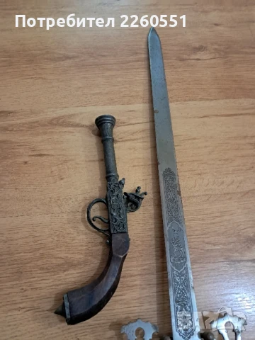 Меч кама декорация пищов Toledo, снимка 3 - Колекции - 50444332