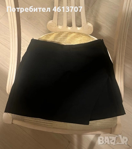 Zara черна къса пола 