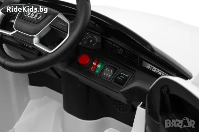 Луксозна детска акумулаторна кола AUDI ETRON SPORTBACK – Бяла, с дистанционно и LED светлини, снимка 11 - Детски велосипеди, триколки и коли - 50049520