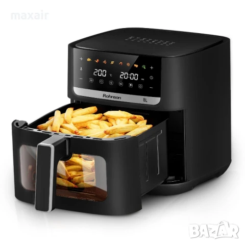 Фритюрник Airfryer Rohnson R-2885 * Безплатна доставка * Гаранция 2 години, снимка 4 - Фритюрници - 51426179