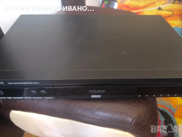SAMSUNG DVD-HR725, HDMI DVD/CD/MP3 плеър/рекордър със 160GB хард , снимка 3 - Плейъри, домашно кино, прожектори - 53664856