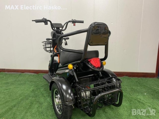 Двуместна електрическа триколка MaxMotors Pudding 1800W-48V-20Ah-BLACK, снимка 4 - Мотоциклети и мототехника - 41930742