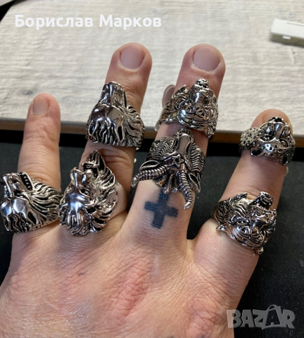  Пръстени стомана, снимка 15 - Други ценни предмети - 33523353