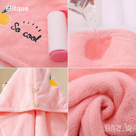 Кърпа за коса с бързо съхнене (2 броя), снимка 5 - Хавлиени кърпи - 52853322