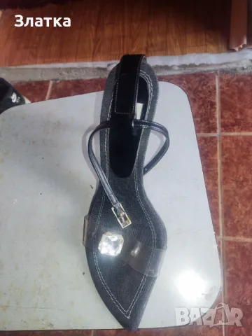 Официални дамски обувки с ток Дамски сандали на висок ток, снимка 4 - Дамски обувки на ток - 49967885