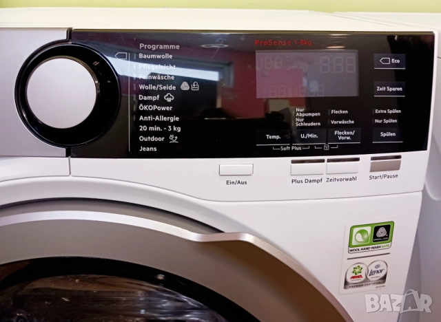 Инверторна пералня  AEG  8000 SERIES - 8 kg, снимка 4 - Перални - 52000322
