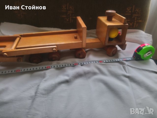 Дървена играчка камион Fagus автовоз