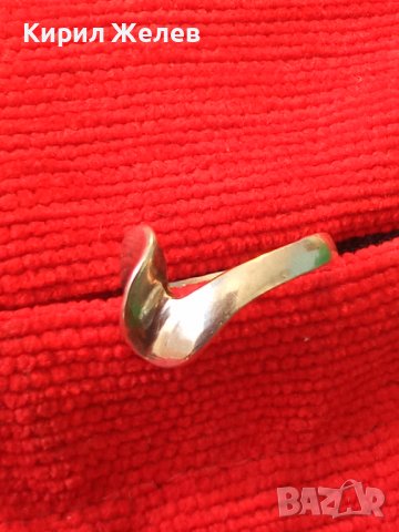 ЕЛЕГАНТЕН СТИЛИЗИРАН ВИНТИДЖ АРТ СРЕБЪРЕН ПРЪСТЕН СРЕБРО 900 ПРОБА МАЙСТОРСКА ИЗРАБОТКА 37869, снимка 15 - Пръстени - 40759808