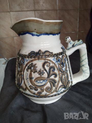 стар керамичен сервиз за вино, снимка 7 - Антикварни и старинни предмети - 34174038