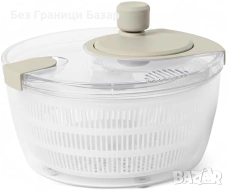 Нова Сушилня/центрофуга за зеленчуци 4L, отцеждане без сваляне на капак