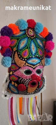 Кукерска маска, гугла, ръчна изработка, уникат, Новодел, Сурва, Кукерландия, снимка 12 - Колекции - 42880006